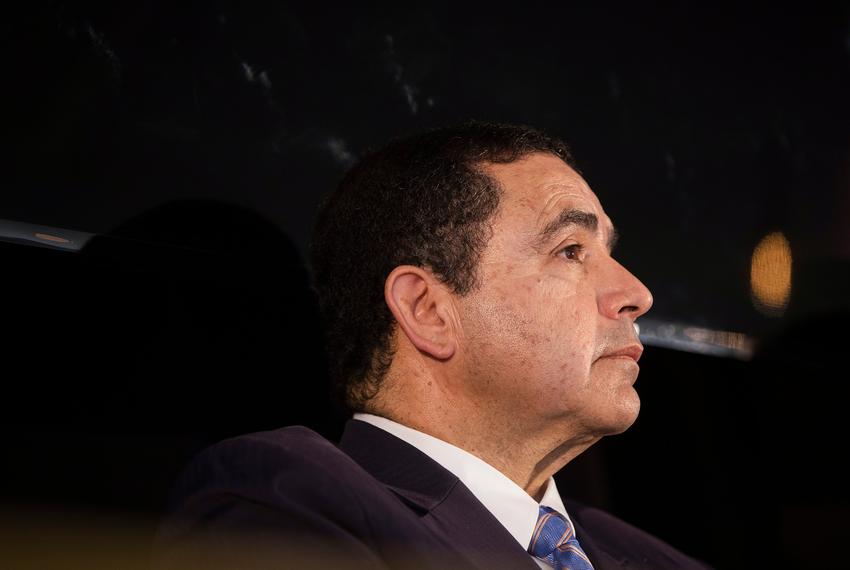 Sandi Villarreal, deputy editor for digital at Texas Monthly, moderates a panel with US Rep. Henry Cuellar, D-Laredo, and former speaker of the Texas House Joe Straus at [content00inject]5[content00inject] The Texas Tribune Festival on Sept. 24, 2022 in Austin, TX.